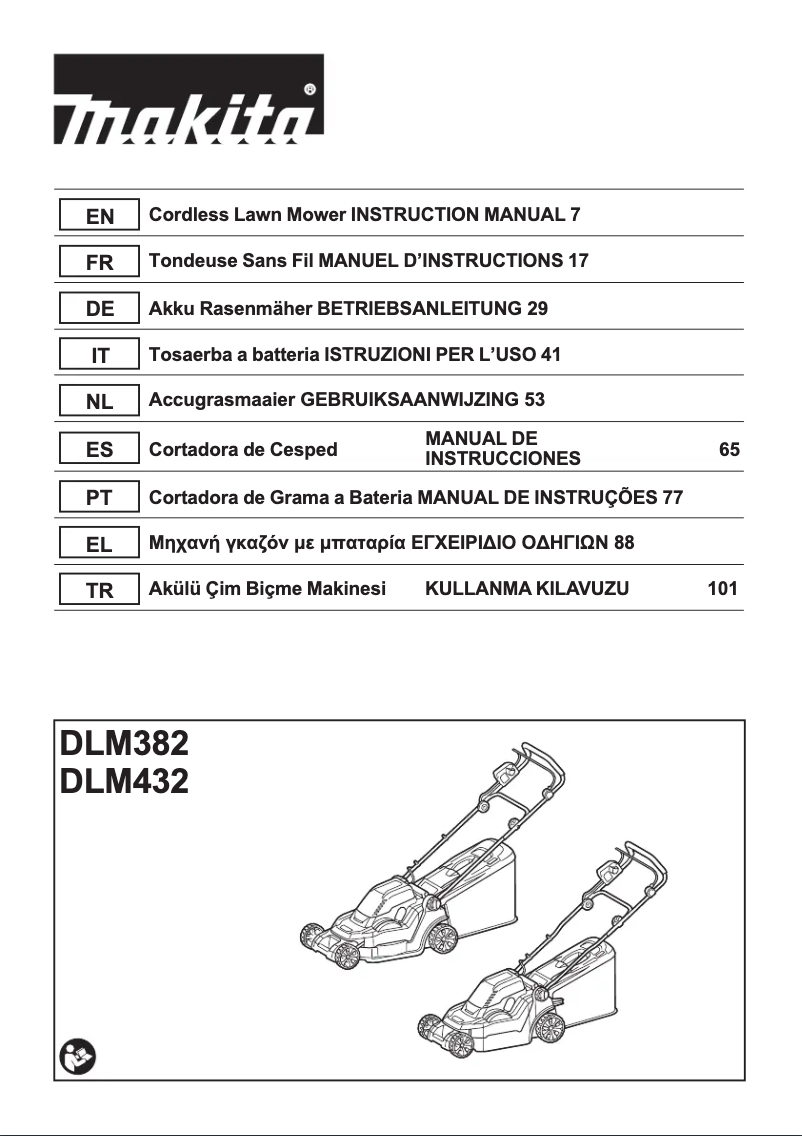 Page n°1 - Fiche technique Makita DLM432PT2