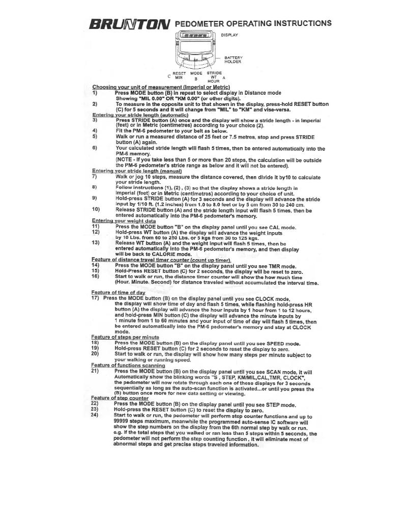 Image de la première page du manuel de l'appareil PED 1202