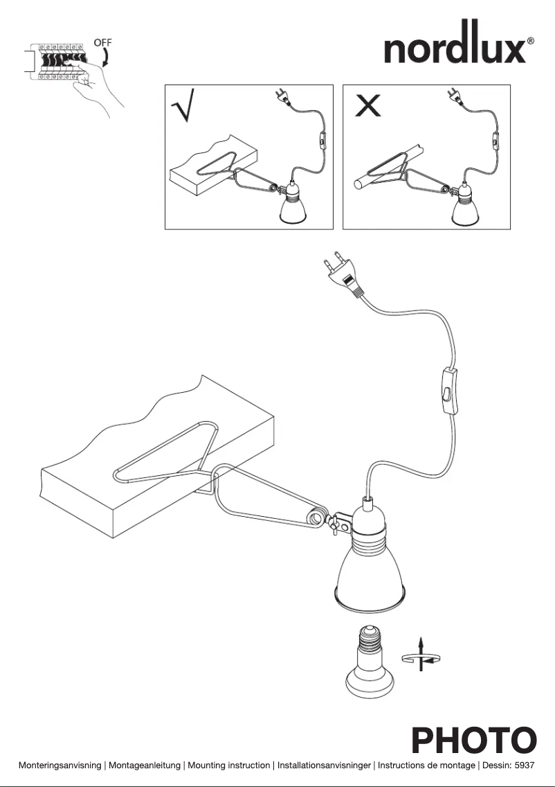 Page n°1 - Manuel utilisateur Nordlux Photo
