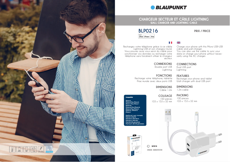 Page 1 de la notice Manuel utilisateur Blaupunkt BLP0216