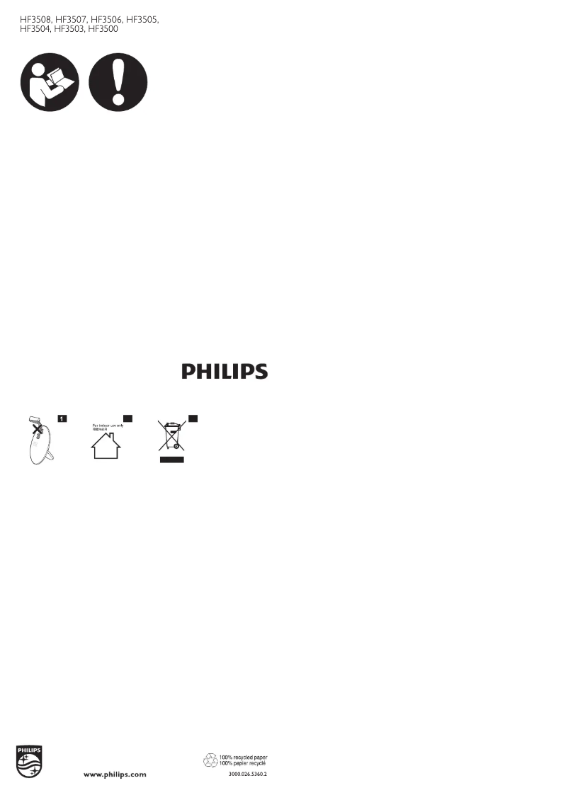 Page 1 de la notice Manuel utilisateur Philips Wake-up Light HF3503