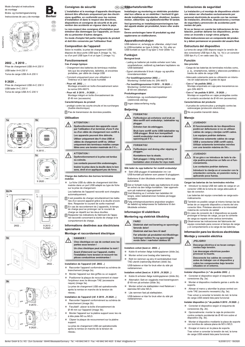 Imagen de la primera página del manual del dispositivo 260205