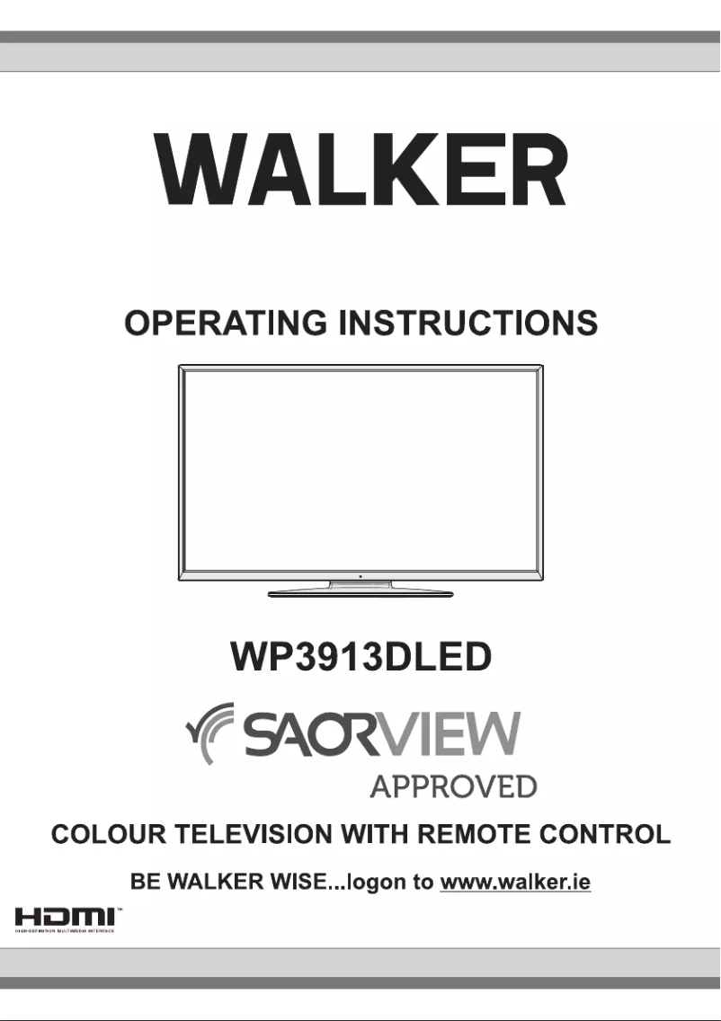 Image de la première page du manuel de l'appareil WP3913DLED