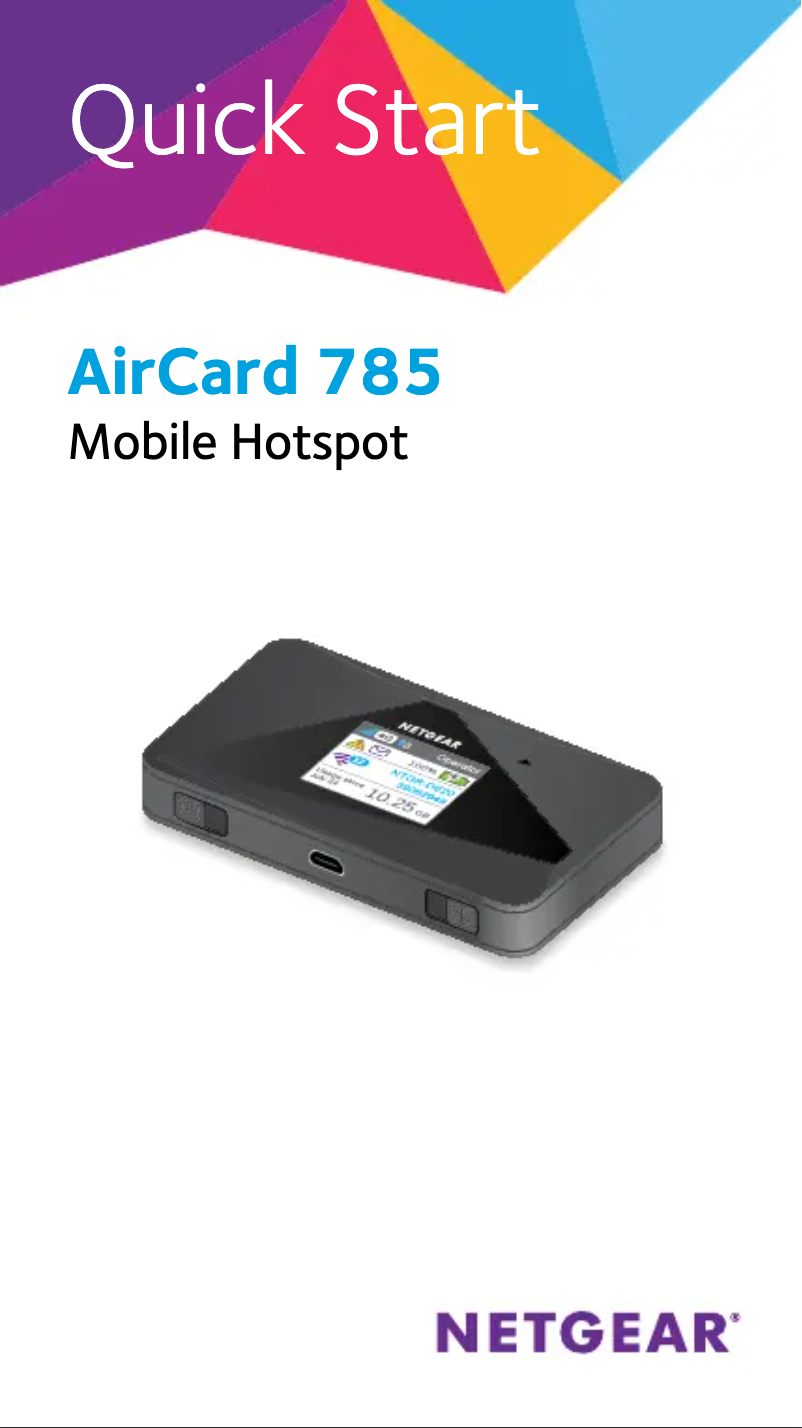 Image de la première page du manuel de l'appareil AirCard 785
