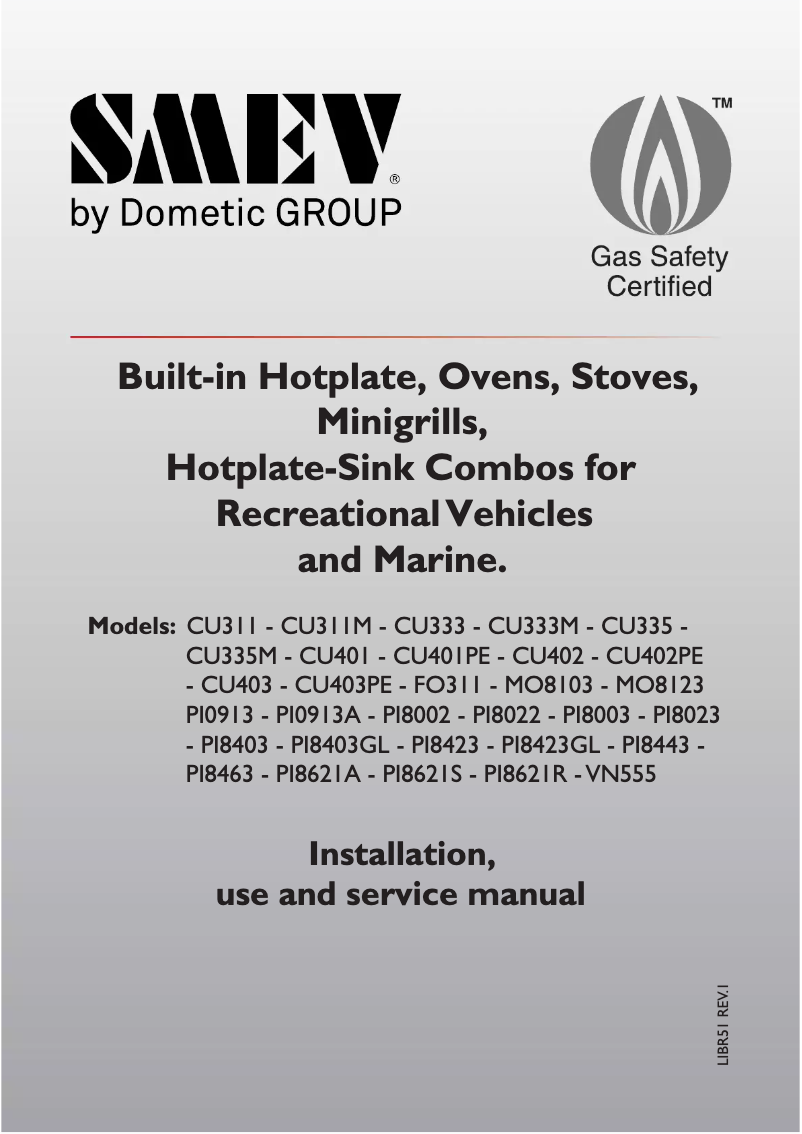 Page n°1 - Manuel utilisateur Smev PI8002