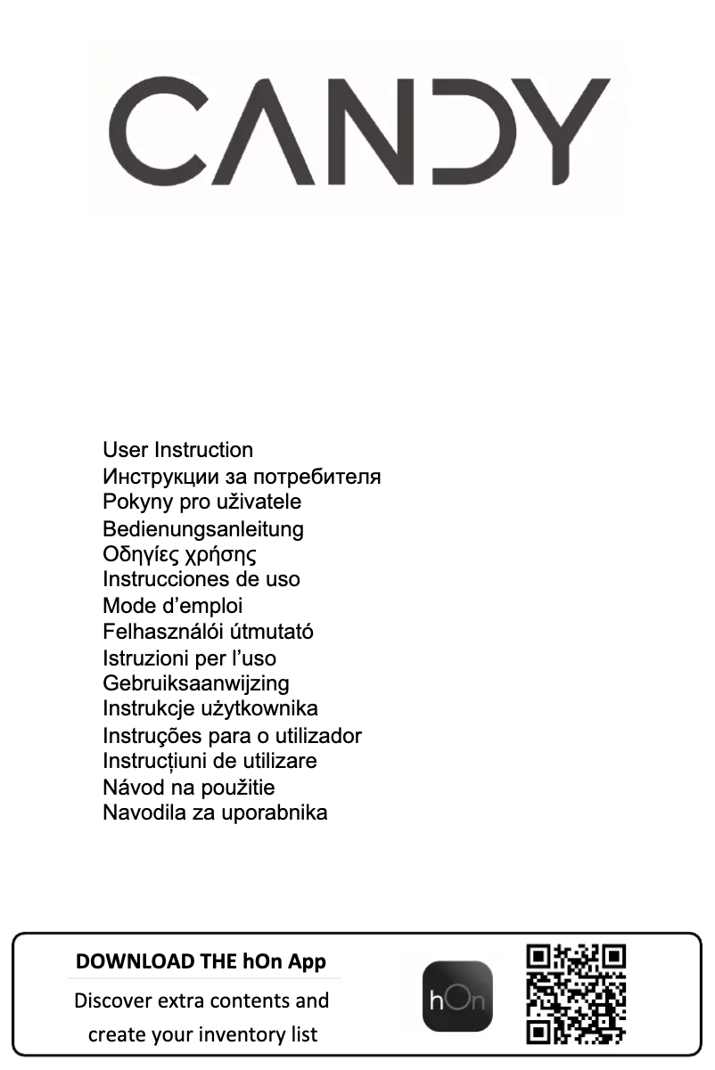 Page 1 de la notice Manuel utilisateur Candy CLH3S514EWK