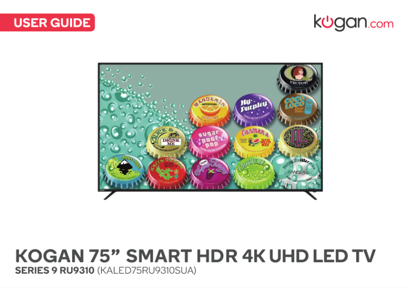 Page 1 de la notice Manuel utilisateur Kogan Series 9 RU9310