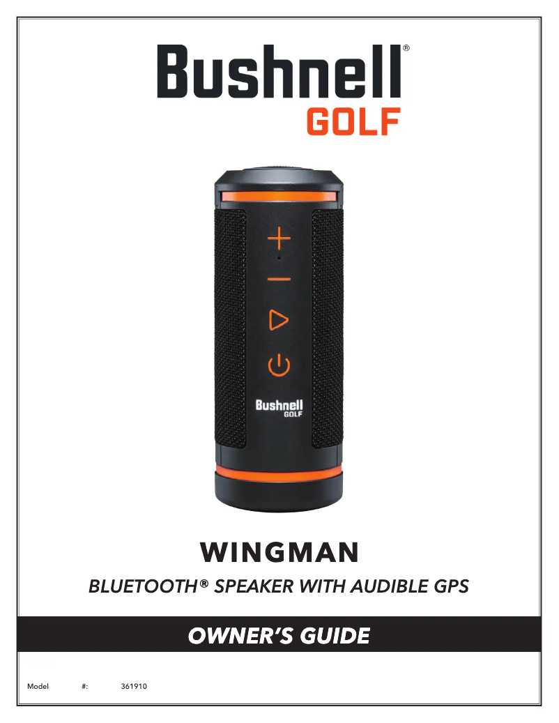 Page n°1 - Manuel utilisateur Bushnell Wingman
