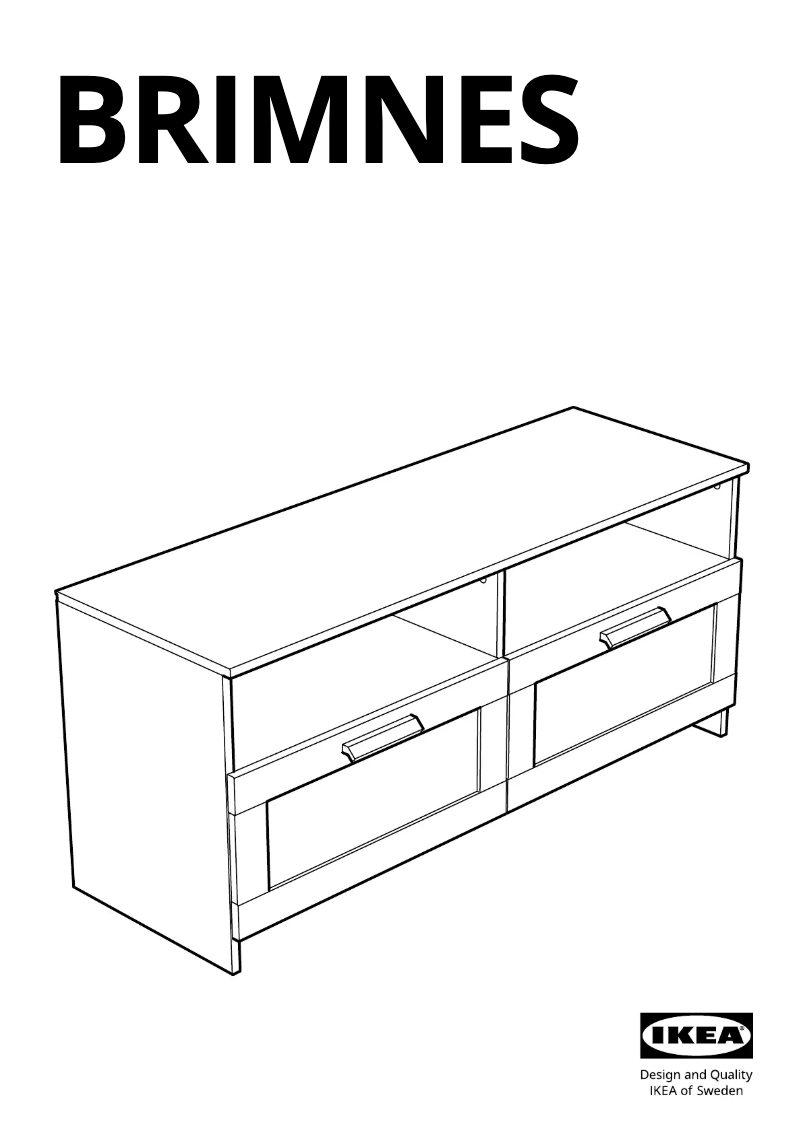 Page 1 de la notice Manuel utilisateur Ikea BRIMNES 605.694.85