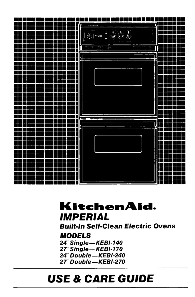 Page n°1 - Manuel utilisateur KitchenAid Imperial KEBI140SBL1