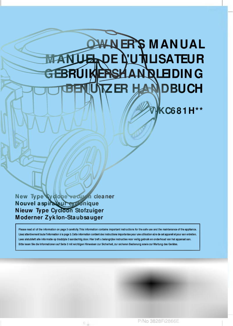 Page 1 de la notice Manuel utilisateur LG V-KC681HTQ