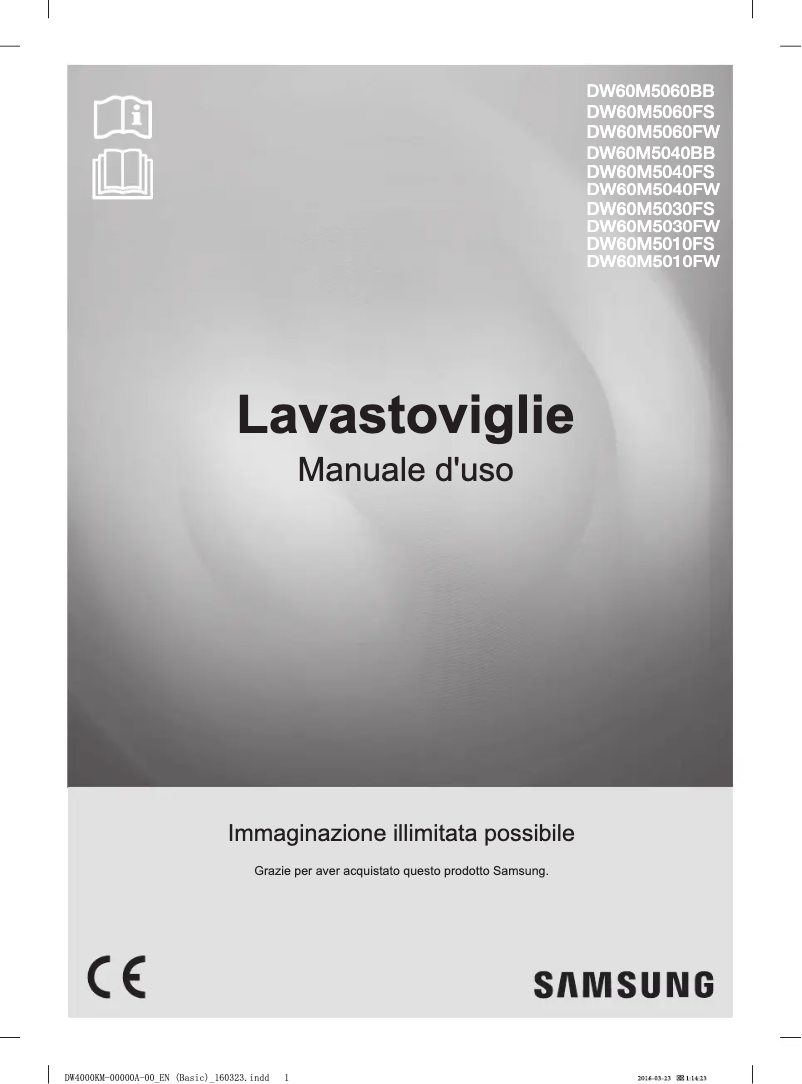 Image de la première page du manuel de l'appareil DW60M5060BB/ET