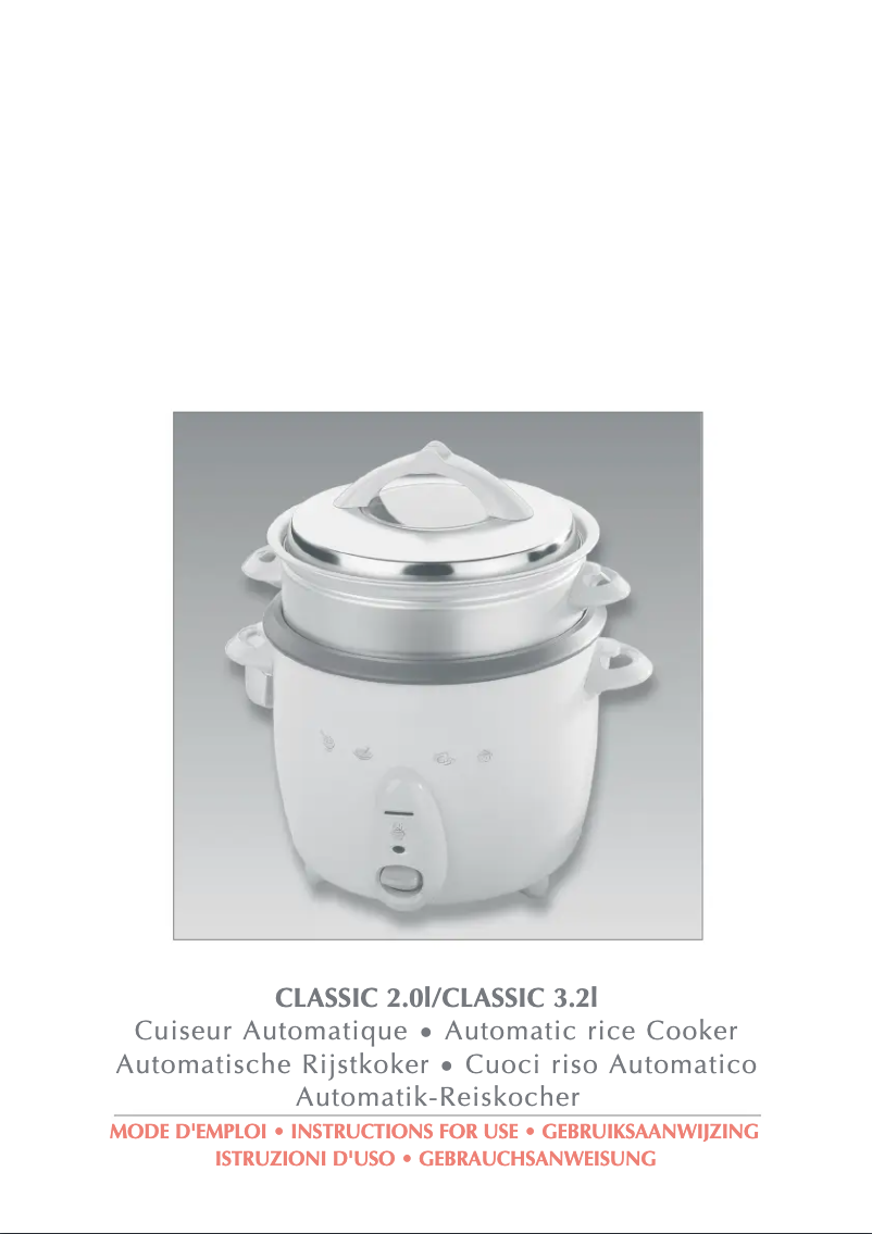 Page n°1 - Manuel utilisateur Tefal Classic RK100851