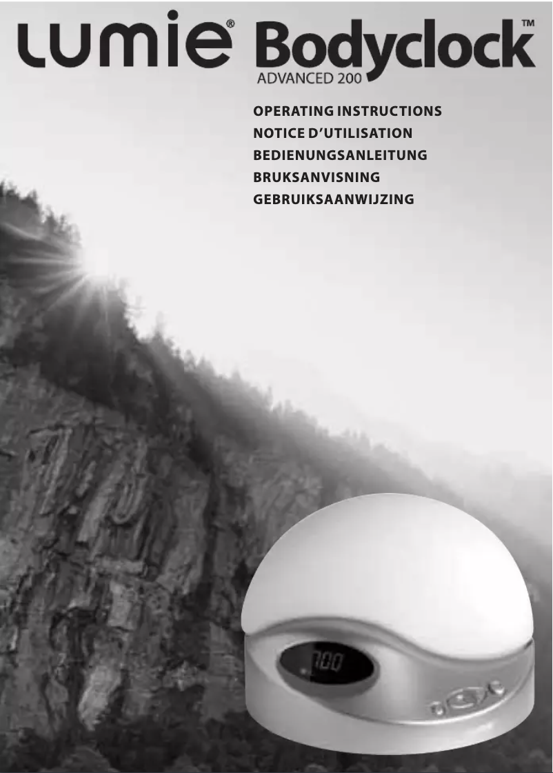Page n°1 - Manuel utilisateur Lumie BodyClock Advanced 200