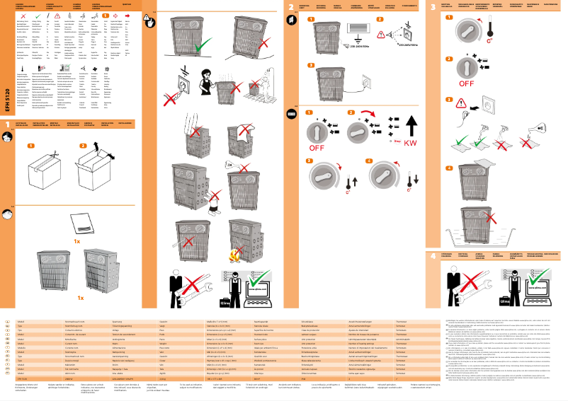 Image de la première page du manuel de l'appareil EFH5120