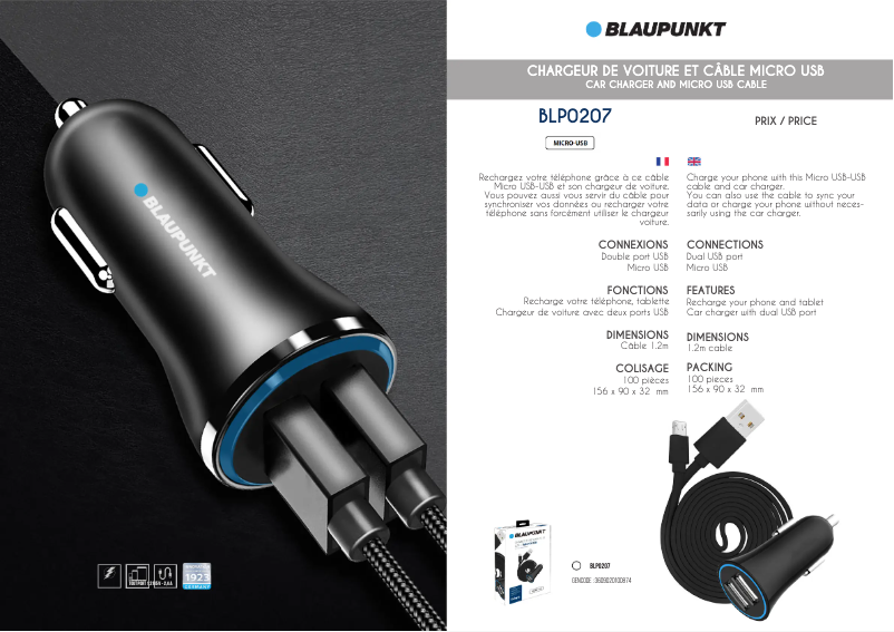Page n°1 - Manuel utilisateur Blaupunkt BLP0207