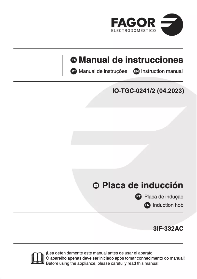 Image de la première page du manuel de l'appareil 3IF-332AC