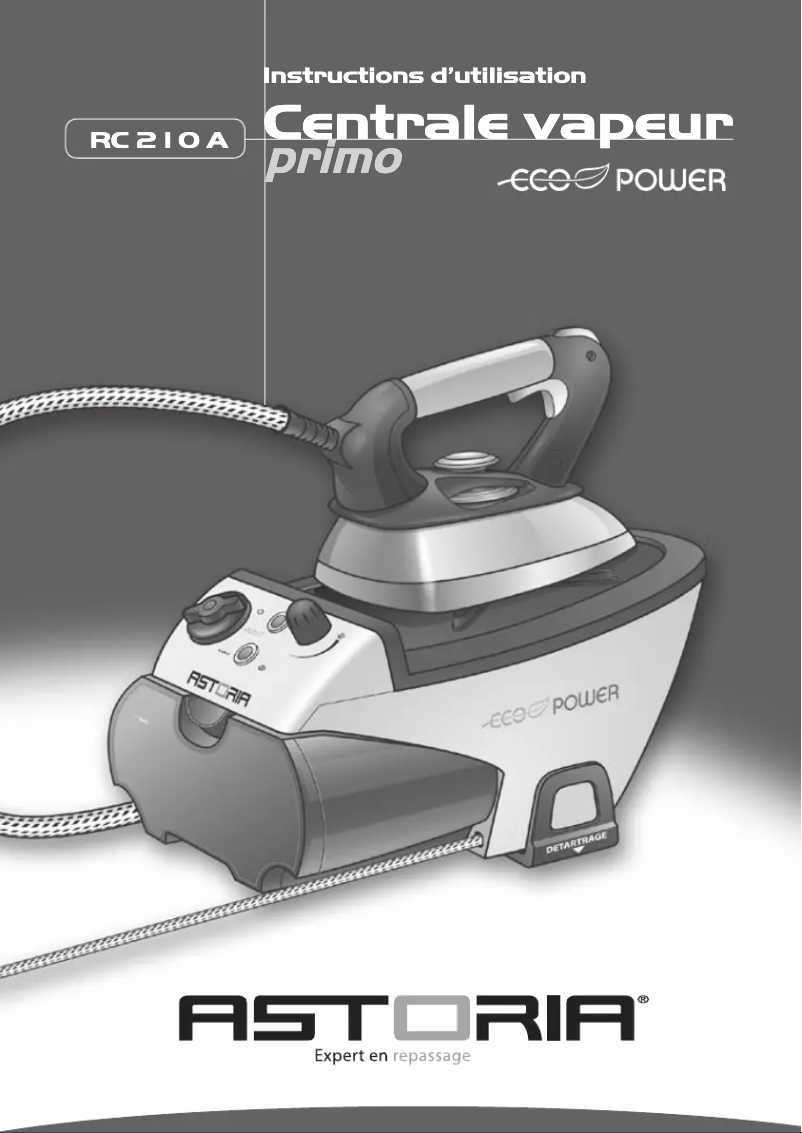 Page 1 de la notice Manuel utilisateur Astoria RC210A