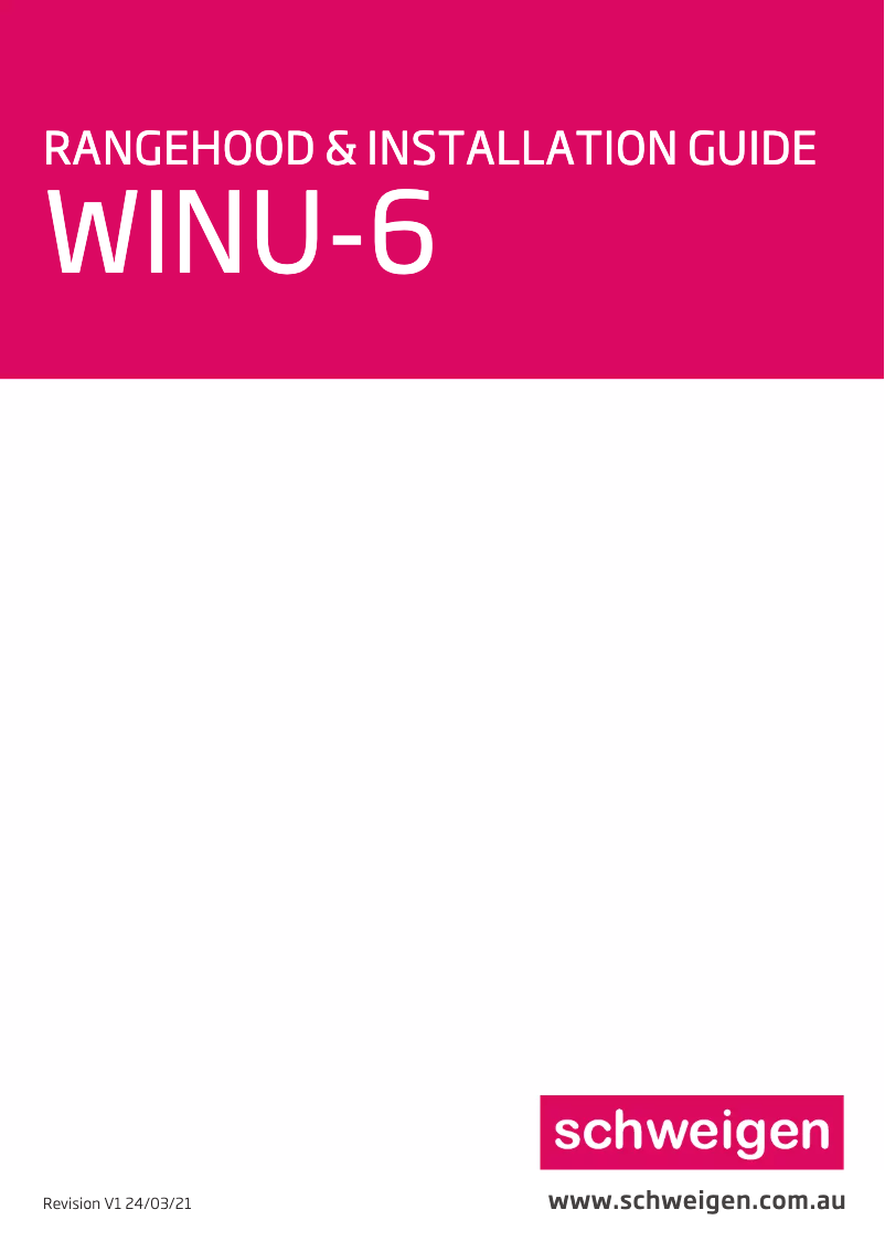 Image de la première page du manuel de l'appareil WINU-6