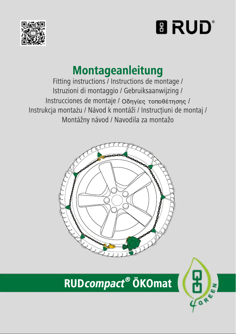 Page 1 de la notice Manuel utilisateur RUD RUDcompact ÖKOmat E100