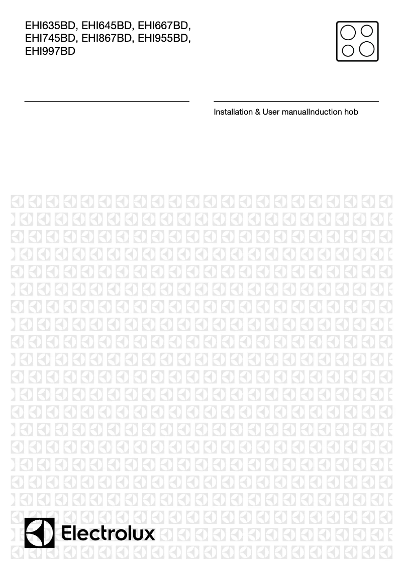 Page 1 de la notice Manuel utilisateur Electrolux EHI645BD
