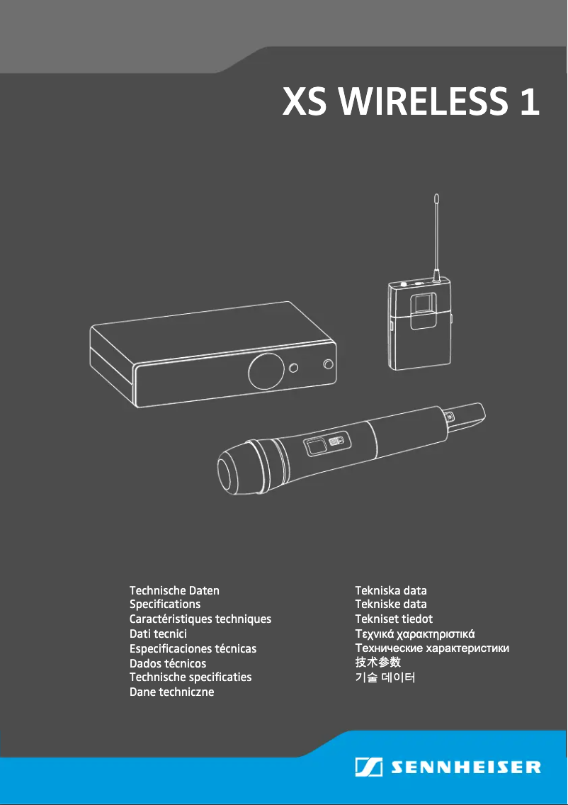 Page n°1 - Manuel utilisateur Sennheiser XSW 1-825