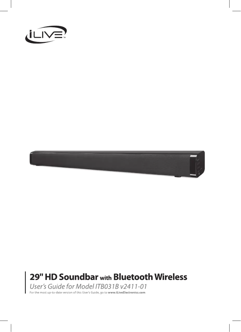 Page 1 de la notice Manuel utilisateur iLive ITB031B