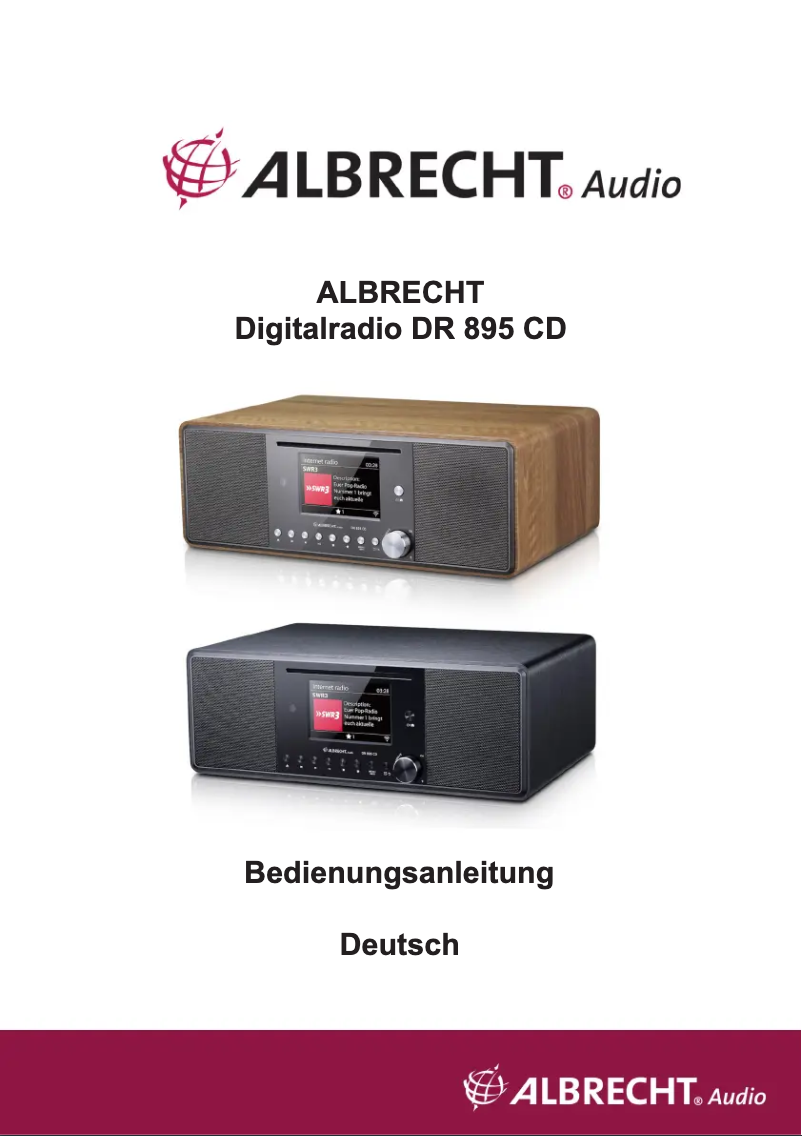 Page n°1 - Manuel utilisateur Albrecht DR 895 CD