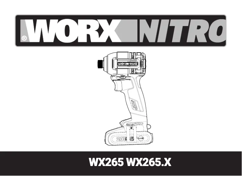Page 1 de la notice Manuel utilisateur Worx WX265.9