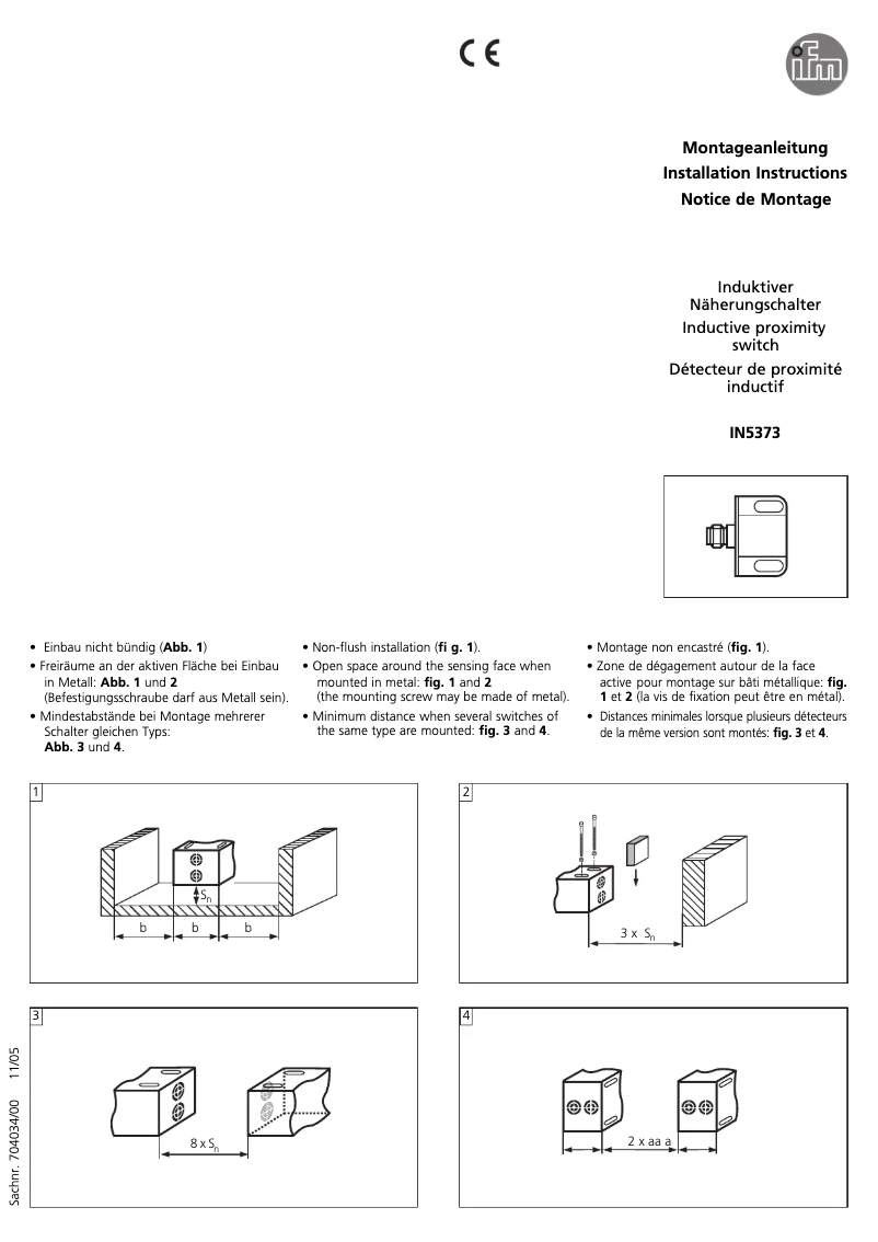 Page n°1 - Manuel utilisateur IFM IN5373