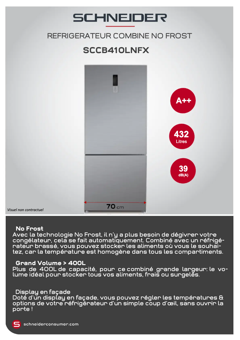 Image de la première page du manuel de l'appareil SCCB410LNFX