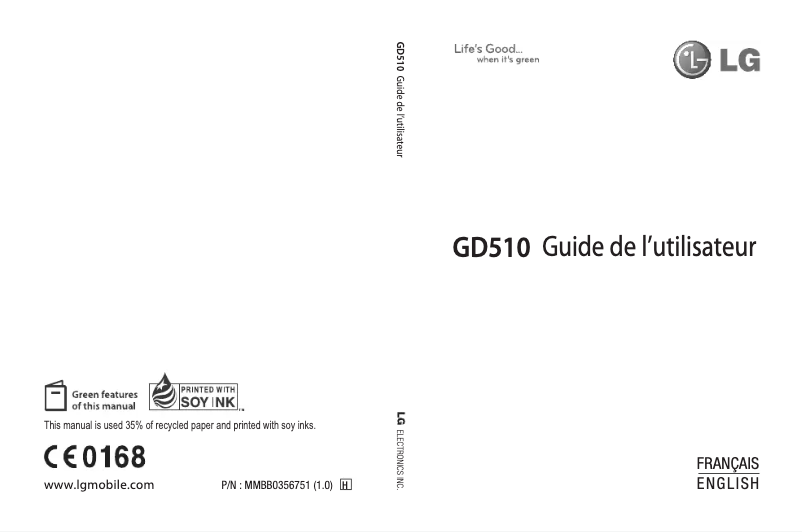 Page n°1 - Manuel utilisateur LG Pop