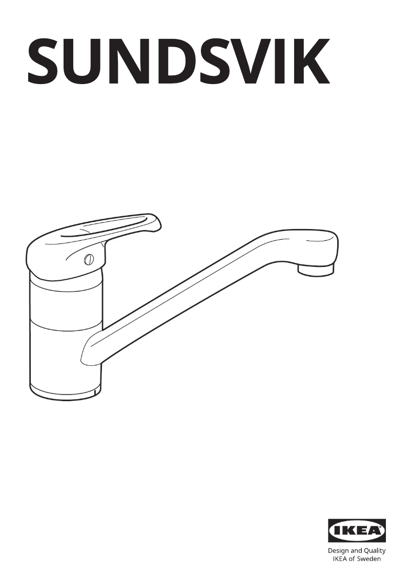 Page 1 de la notice Manuel utilisateur Ikea SUNDSVIK 004.942.09