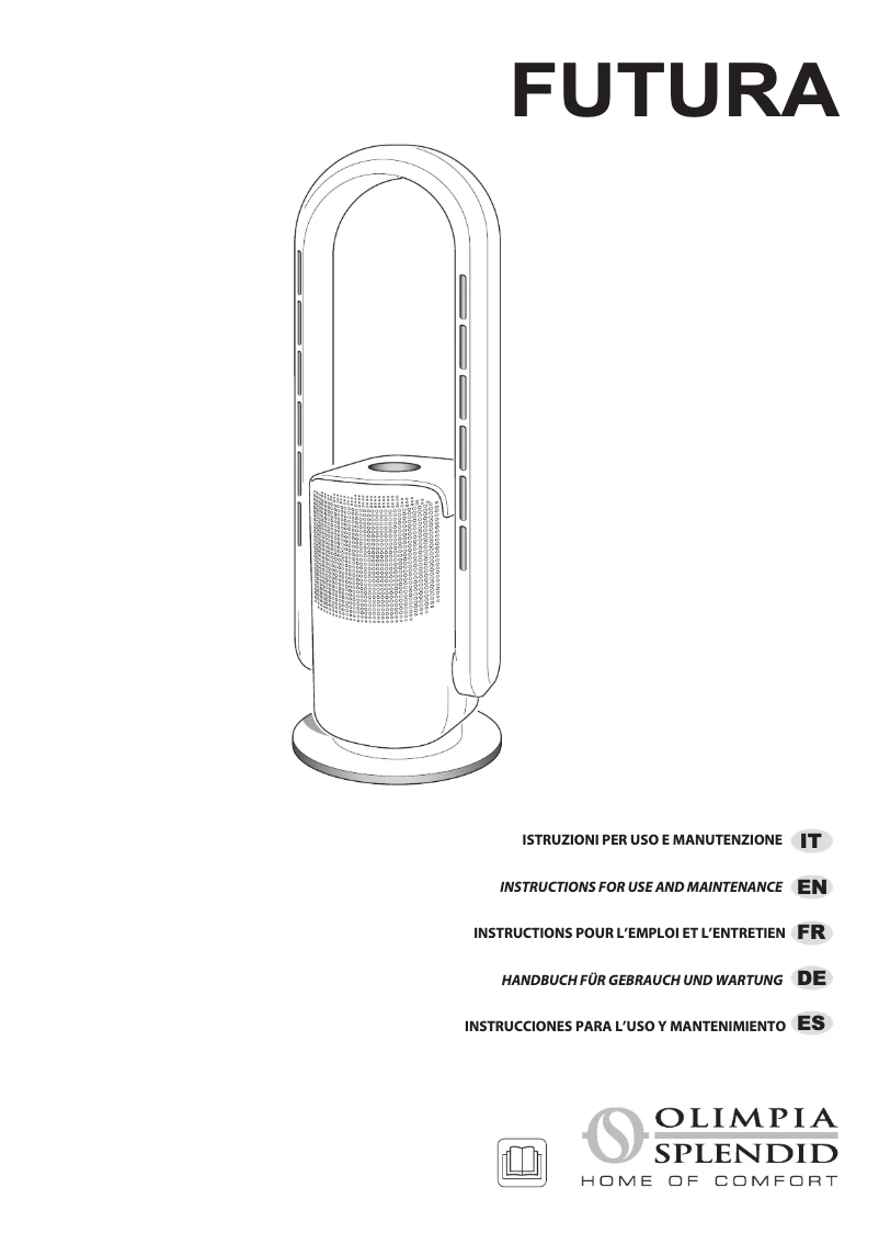 Página 1 del manual Manual de usuario Olimpia Splendid Futura
