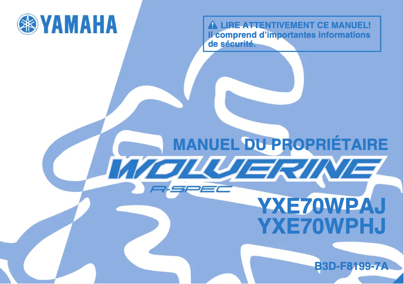 Image de la première page du manuel de l'appareil Wolverine (2018)