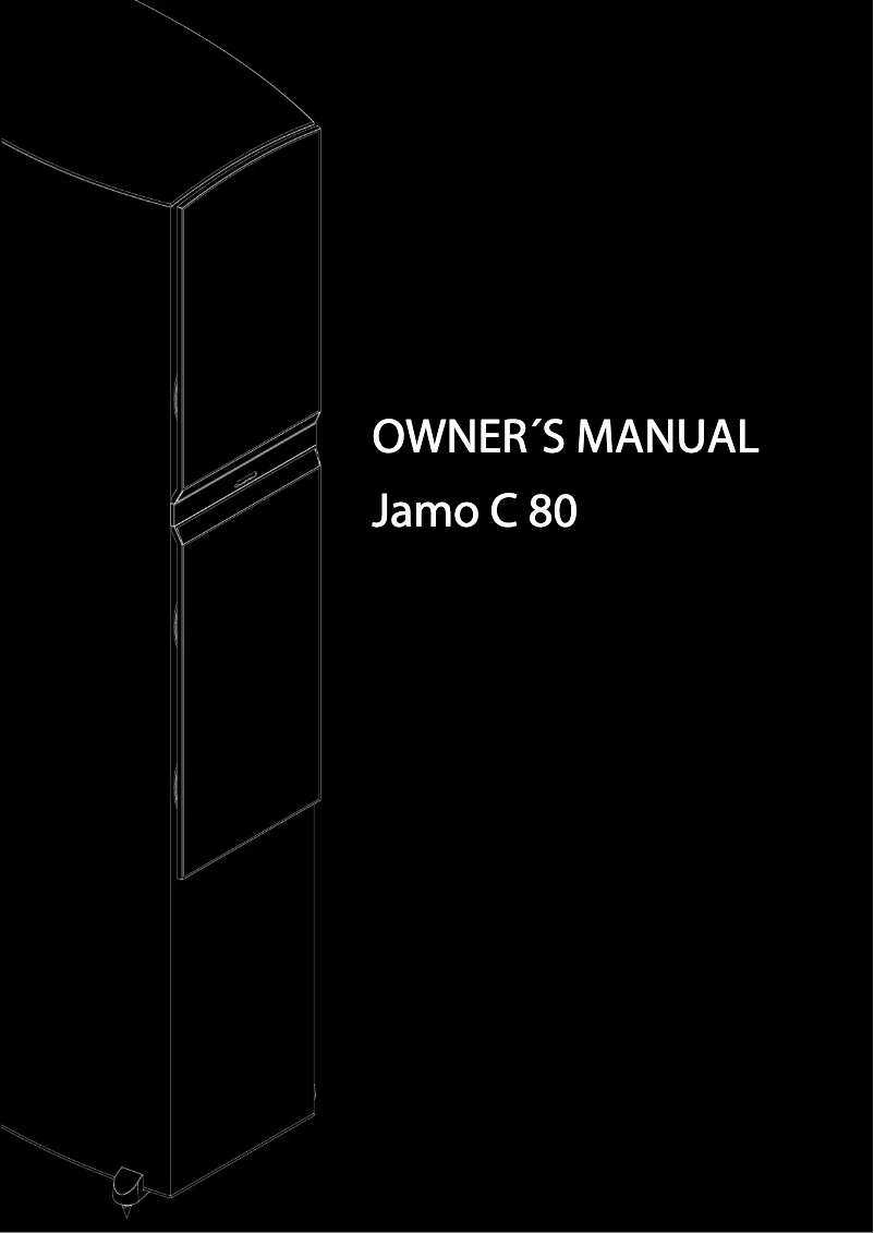 Page n°1 - Manuel utilisateur Jamo C 80 SUR