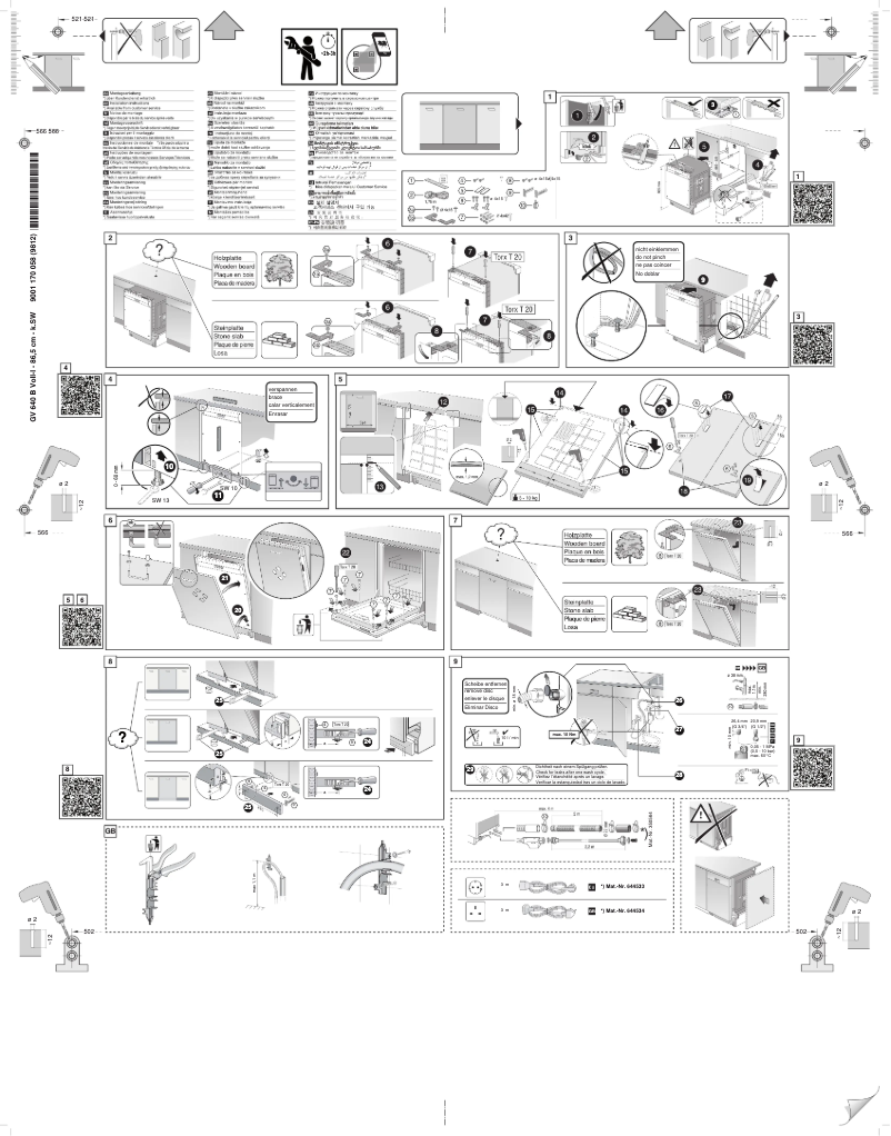 Page n°1 - Guide d'installation Neff S523A60X0E