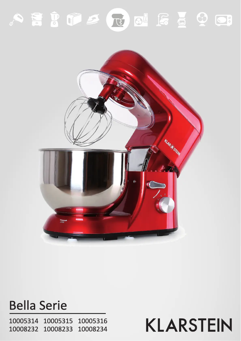 Image de la première page du manuel de l'appareil Bella Argentea