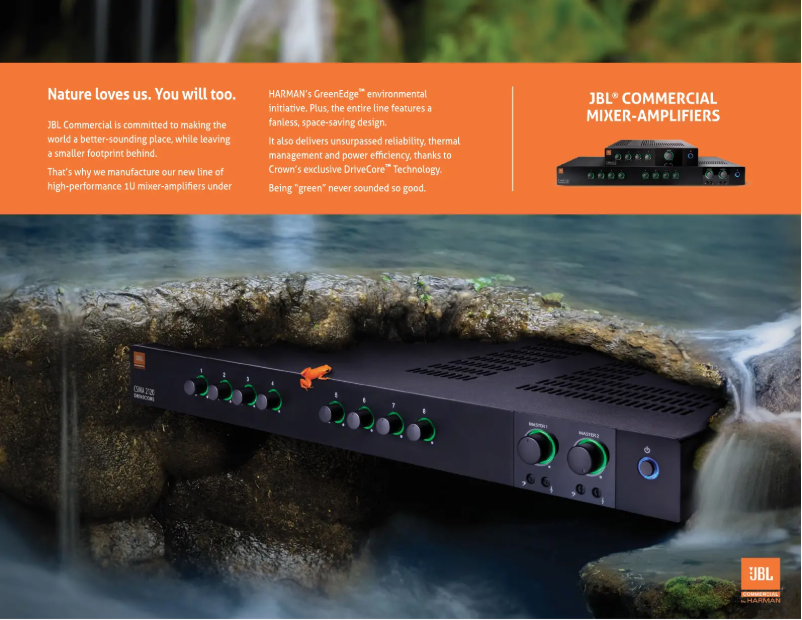 Page n°1 - Fiche technique JBL CSMA 240