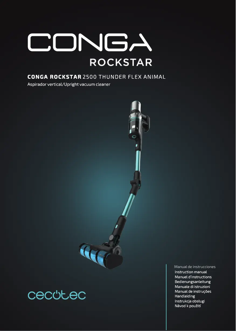 Page n°1 - Manuel utilisateur Cecotec Conga Rockstar 2500 Thunder Flex Animal