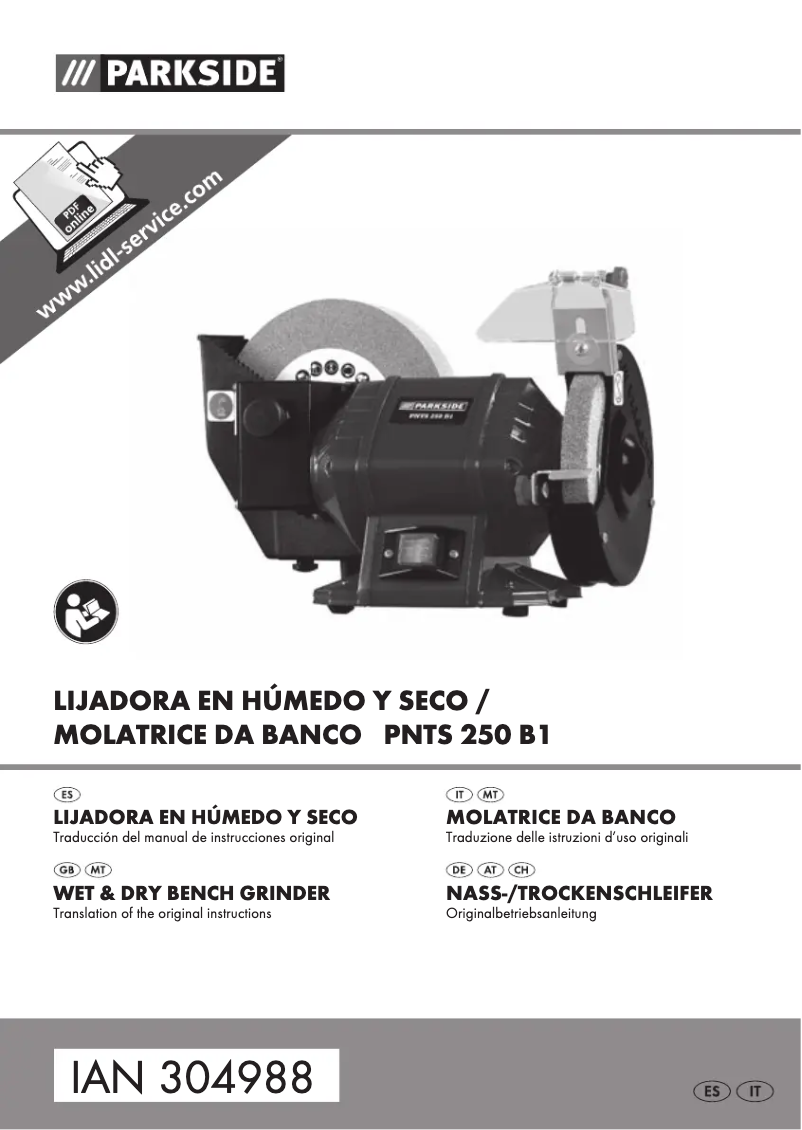 Image de la première page du manuel de l'appareil PNTS 250 B1