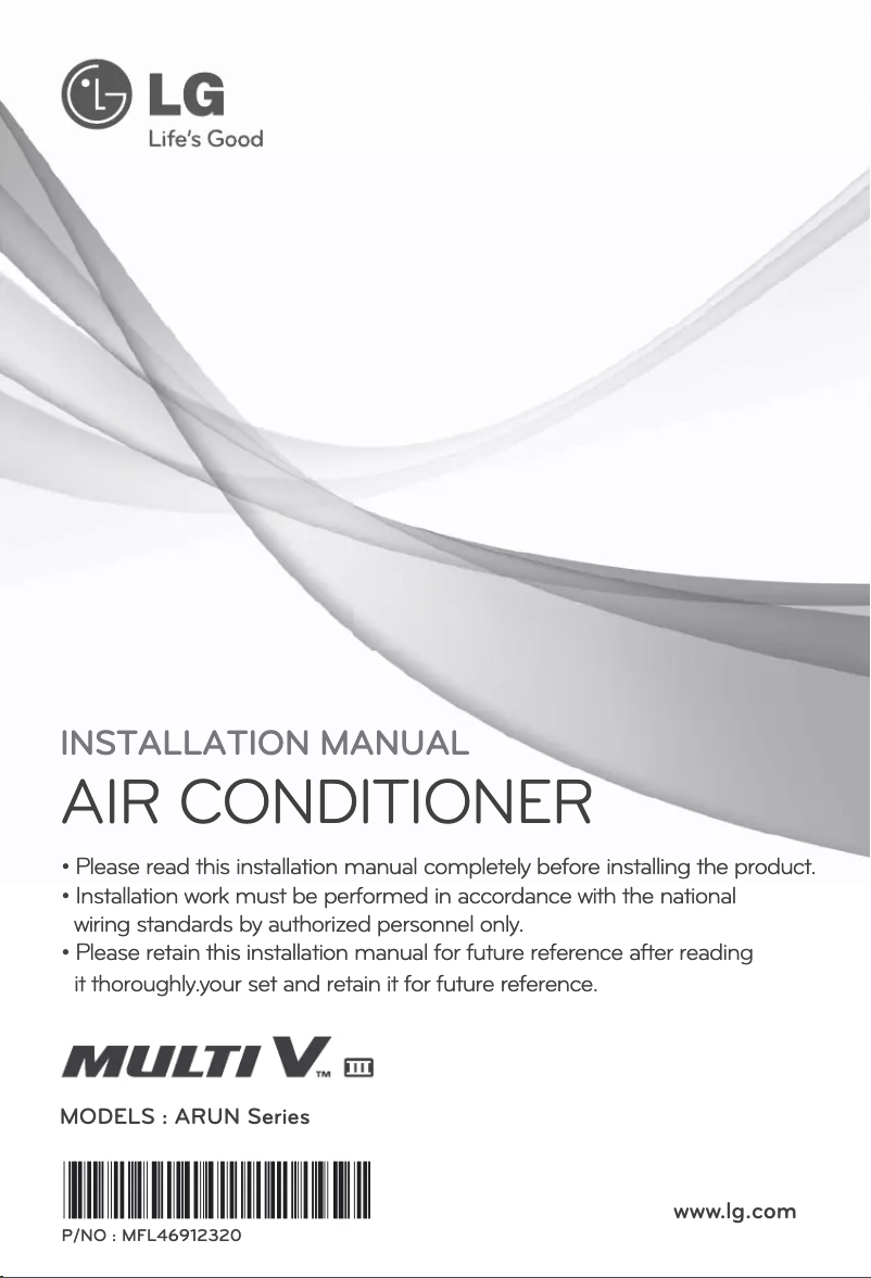 Página 1 del manual Manual de usuario LG ARUN140LH3