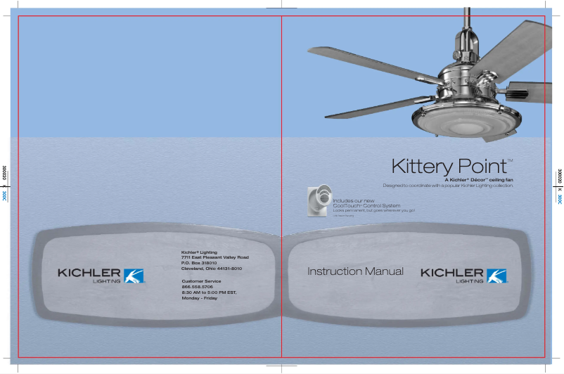 Page 1 de la notice Manuel utilisateur Kichler Kittery Point