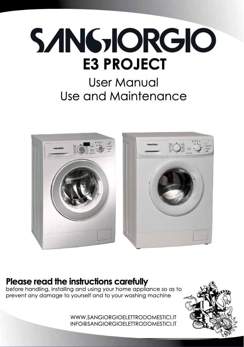 Page 1 de la notice Manuel utilisateur SanGiorgio SENS812D New Evolution