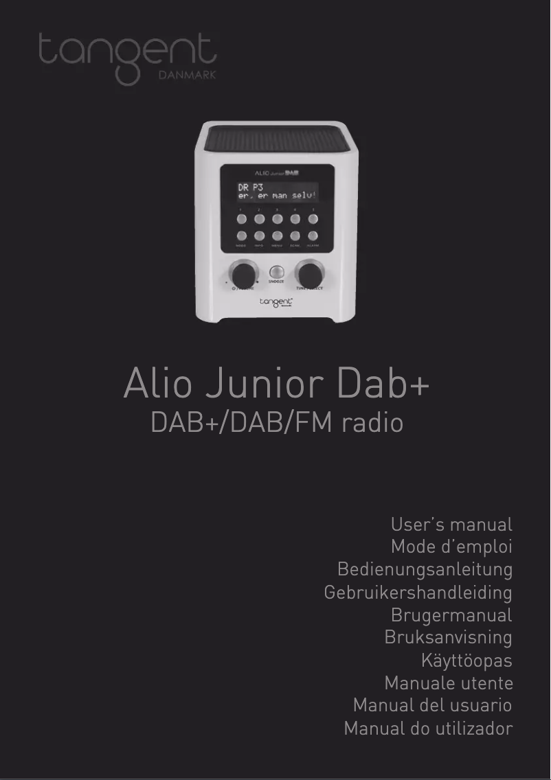 Image de la première page du manuel de l'appareil Alio Junior DAB+