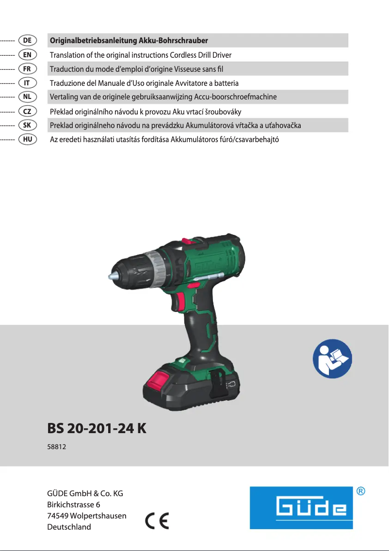 Image de la première page du manuel de l'appareil BS 20-201-24K