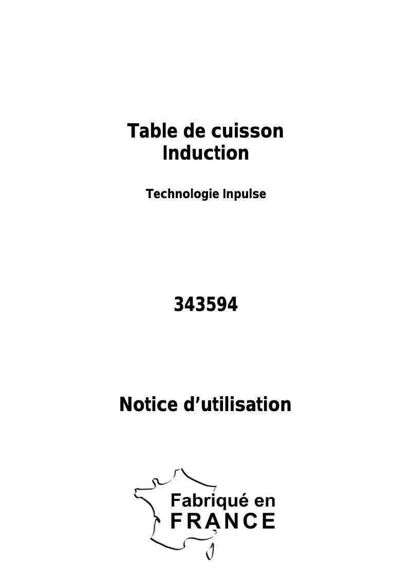 Page n°1 - Manuel utilisateur Brico Dépôt 343594