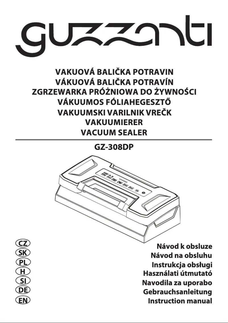 Page n°1 - Manuel utilisateur Guzzanti GZ-308DP