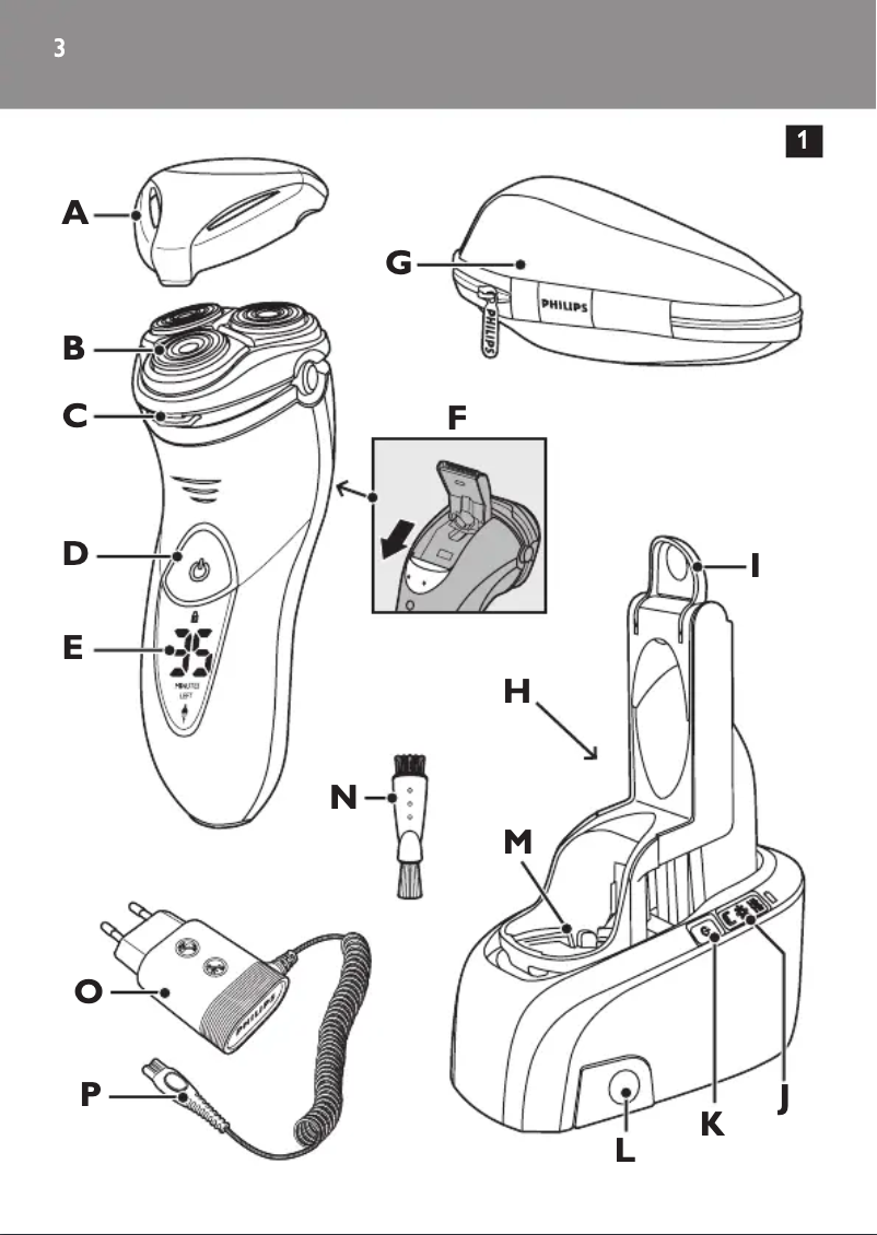 Page 1 de la notice Manuel utilisateur Philips 8200 Series HQ8270