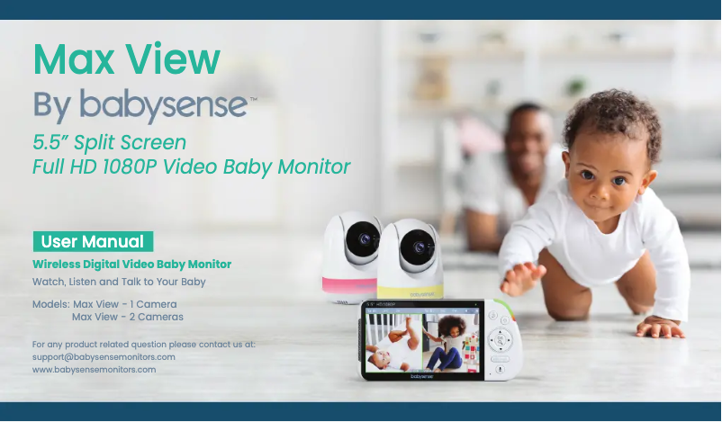 Page 1 de la notice Manuel utilisateur Babysense Max View